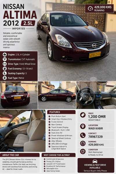 Big with watermark nissan altima masqat wadi al kabir 8094