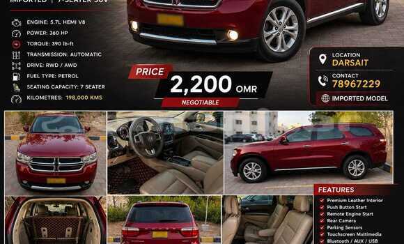 Buy Used Dodge Durango Red Car in Muttrah in Masqat